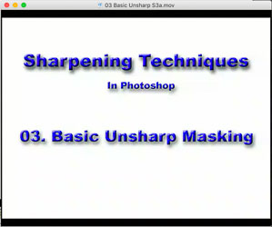 03 Basic Unsharp Masking