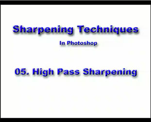 05 High Pass Sharpening